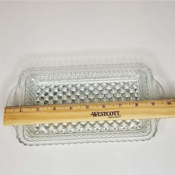 Anchor‎ Hocking Wexford Glass Relish Tray Trinket Dish 5"x9" - Picture 5 of 7